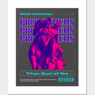 prometheus greek mythology Streetwear Urban wear greek gods Posters and Art